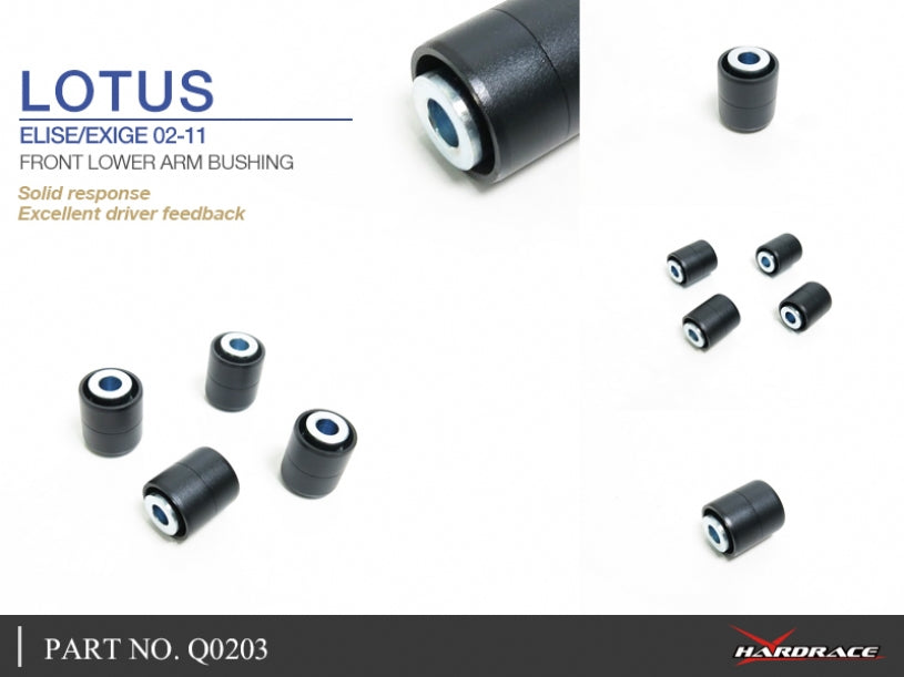 Set bucse brat suspensie inferior fata Hardrace pentru Lotus Elise / Exige - Q0203