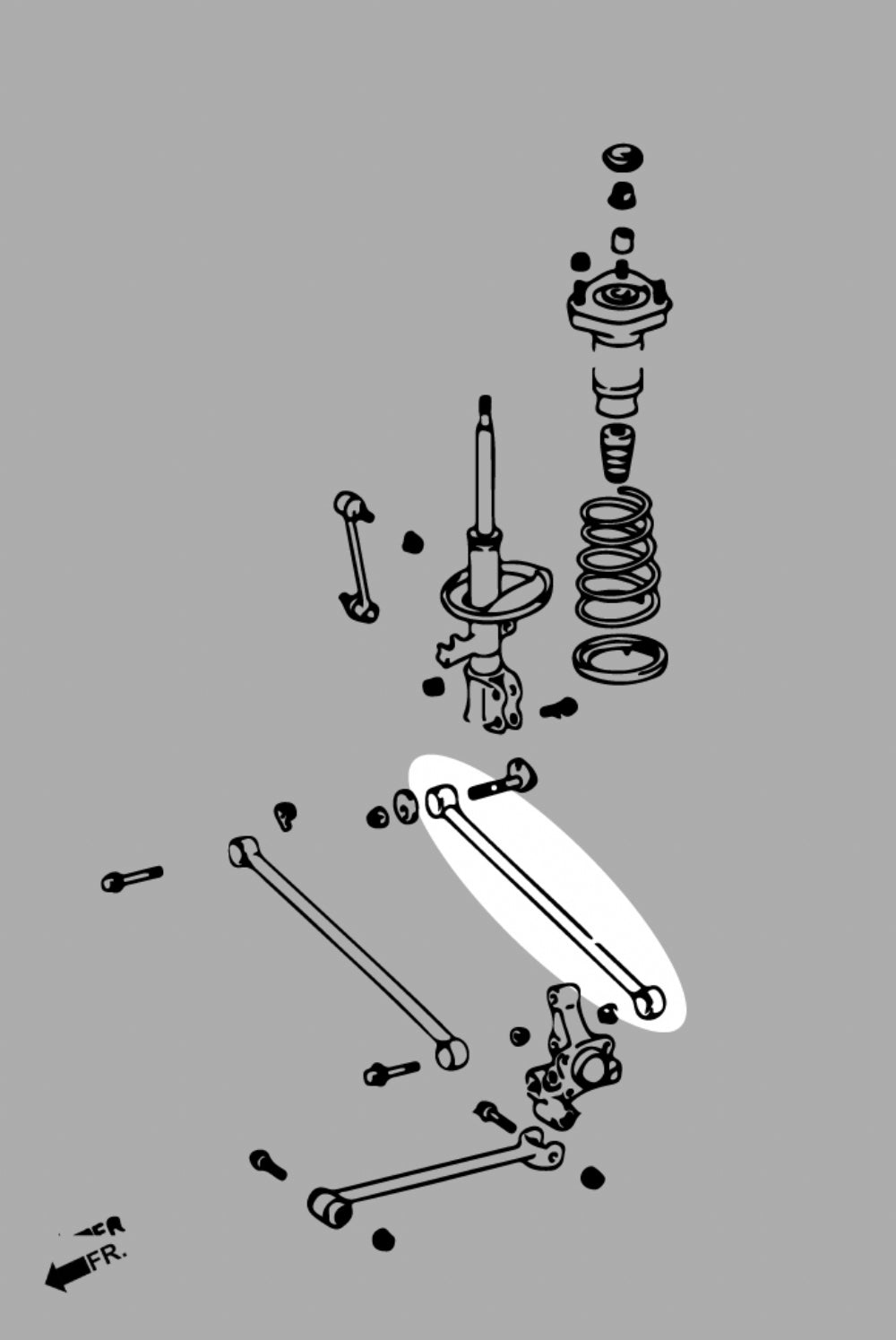 Brat suspensie brat transversal spate Hardrace pentru Lexus RX - Q0759