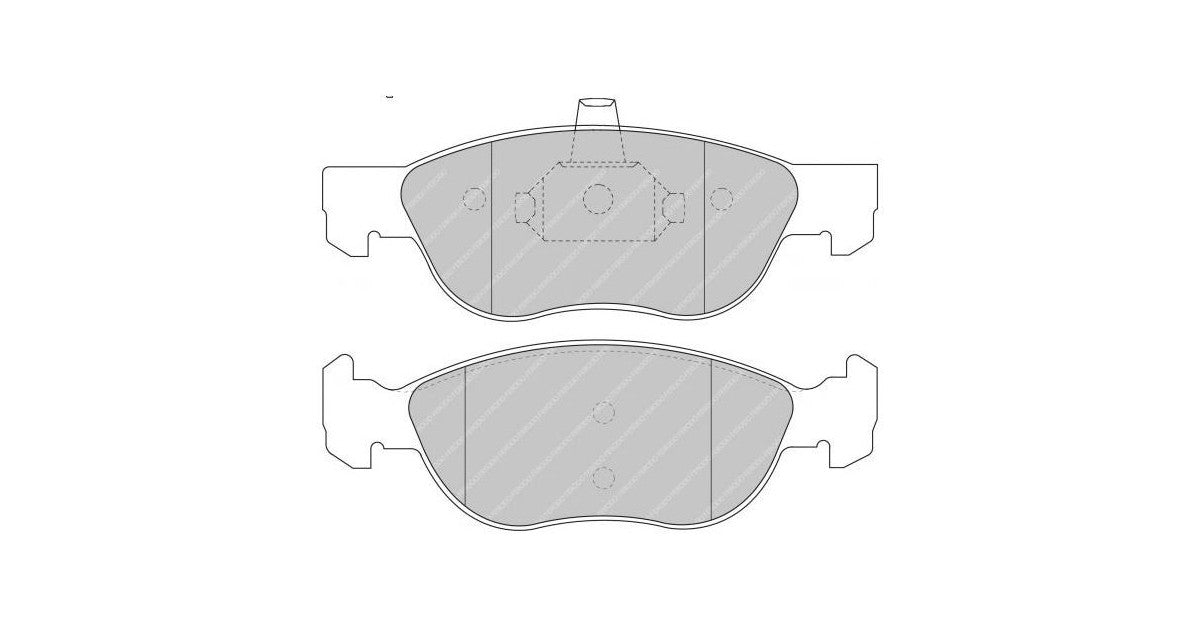 Placute Frana Fata Ferodo Racing DS2500 pentru Alfa Romeo 145 1.4 Twin Spark 16V 10.96 - 02.99 Etrier ATE