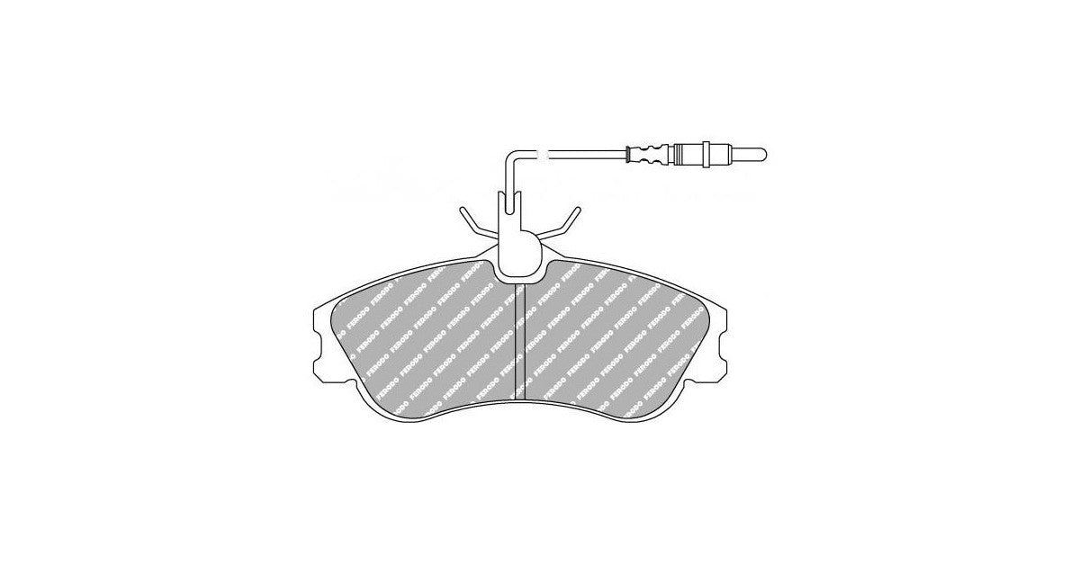 Placute Frana Fata Ferodo Racing DS2500 pentru Citroen Berlingo 1.1 07.96 - 07.02 Etrier LUCAS / TRW