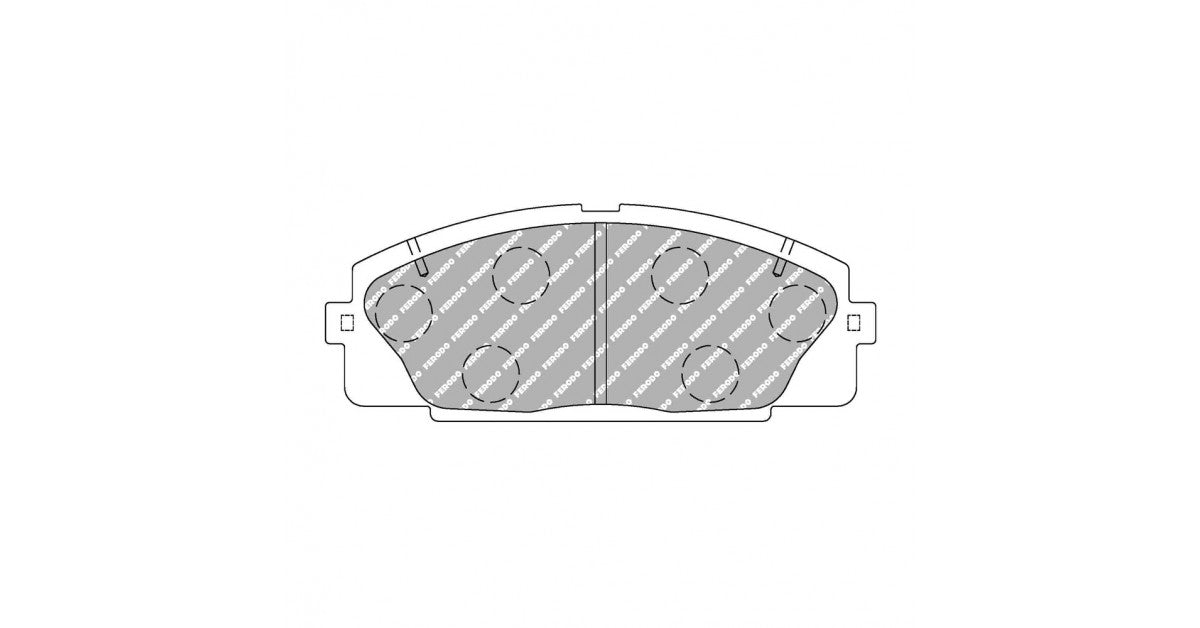 Placute Frana Fata Ferodo Racing DS2500 pentru Toyota Hiace RZH101G 01.93 - 12.02