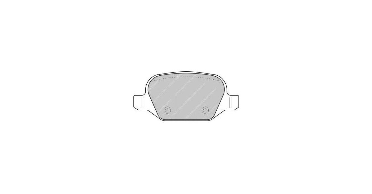 Placute Frana Spate Ferodo Racing DS2500 pentru Alfa Romeo 147 1.6 16V 01.01 - 03.10 Etrier LUCAS / TRW
