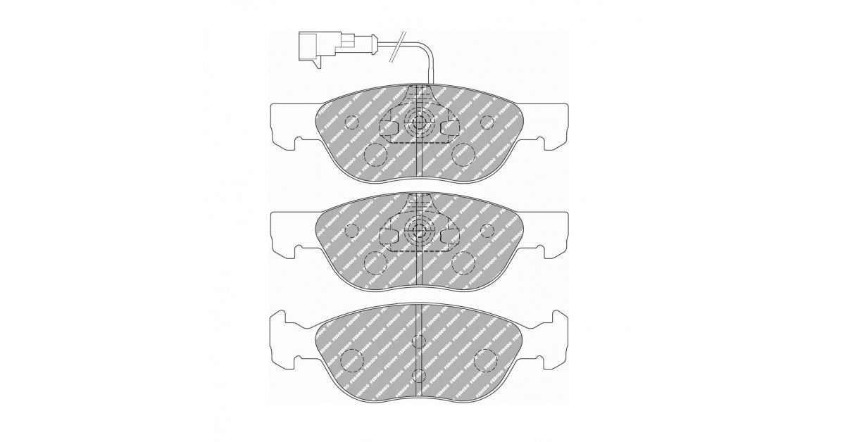 Placute Frana Fata Ferodo Racing DS Performance pentru Alfa Romeo 145 1.9 Td 01.97 - 02.99 Etrier ATE