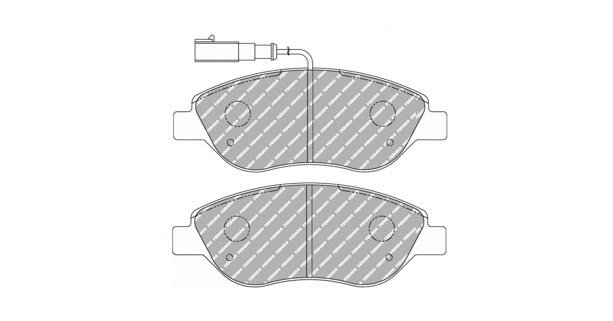 Placute Frana Fata Ferodo Racing DS Performance pentru Alfa Romeo Mito 1.4 Turbo Multiair 10.09 Etrier Bosch