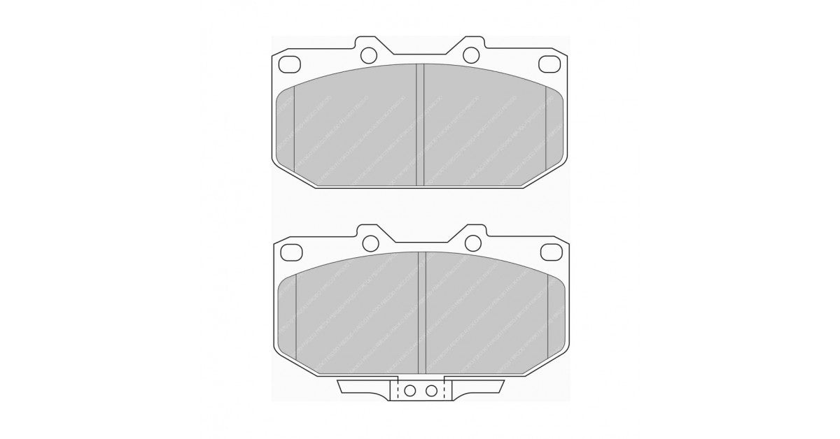 Placute Frana Fata Ferodo Racing DS Performance pentru Nissan 200 Sx 2.0 I 16V Turbo 10.93 - 12.99 Etrier Sumitomo