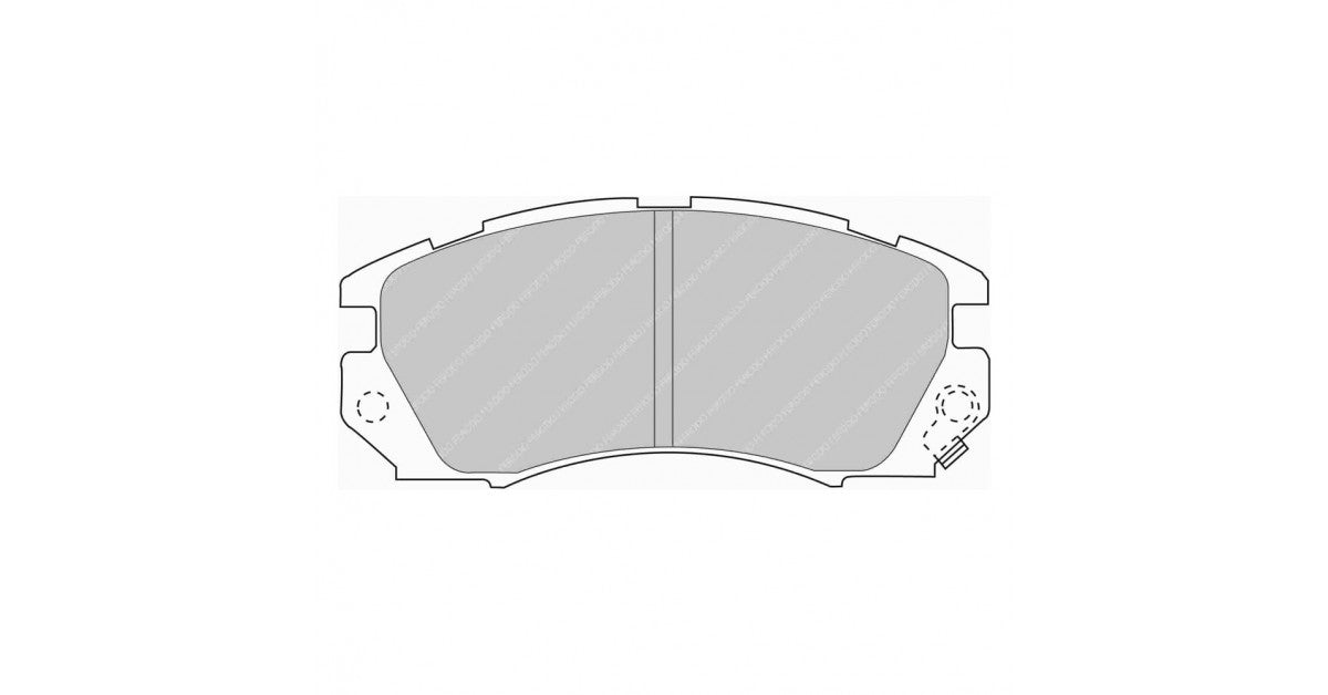 Placute Frana Fata Ferodo Racing DS Performance pentru Subaru Forester 2.0 08.97 - 09.02 Etrier Akebono