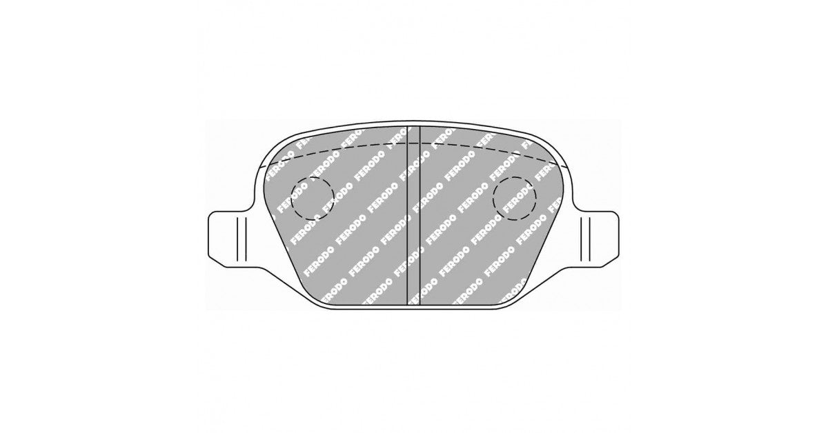 Placute Frana Spate Ferodo Racing DS Performance pentru Alfa Romeo 147 1.6 16V 01.01 - 03.10 Etrier LUCAS / TRW