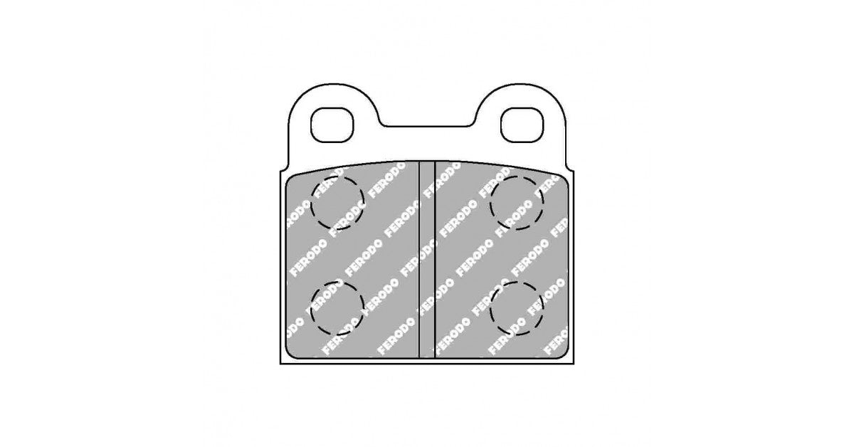 Placute Frana Spate Ferodo Racing DS Performance pentru Alfa Romeo 1750 1.7 Gt 01.68 - 05.72 Etrier ATE