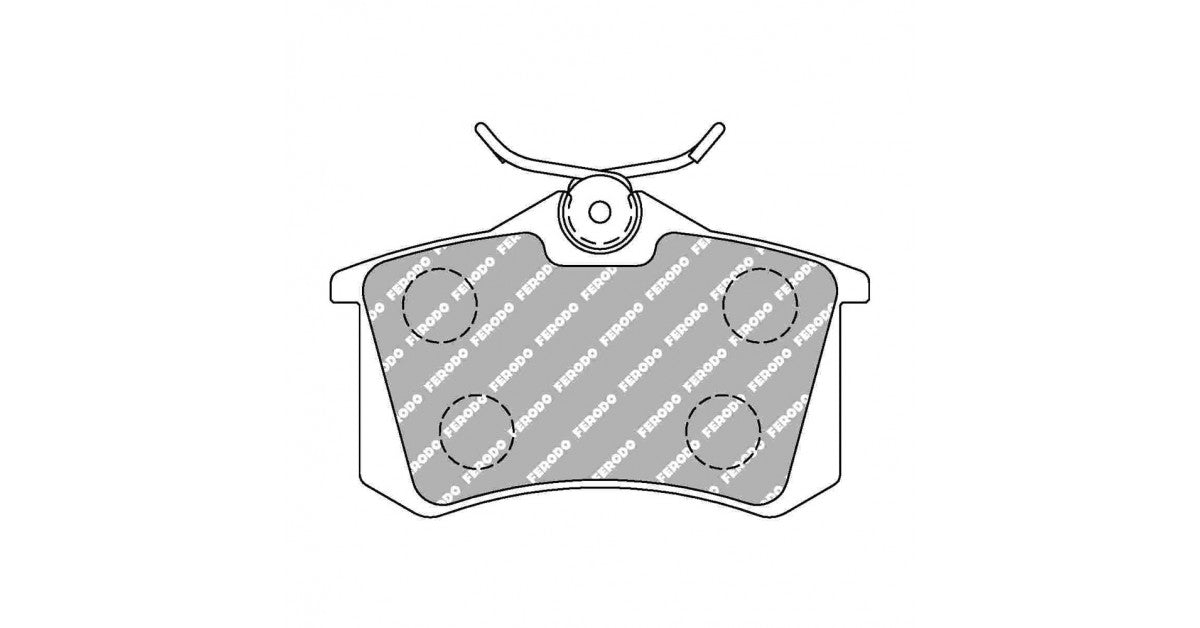 Placute Frana Spate Ferodo Racing DS Performance pentru Audi A2 1.6 Fsi 05.02 - 08.05 Etrier LUCAS / TRW