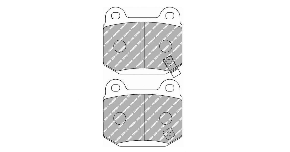 Placute Frana Spate Ferodo Racing DS Performance pentru Infiniti Fx 45 02.03 - 12.08 Etrier BREMBO