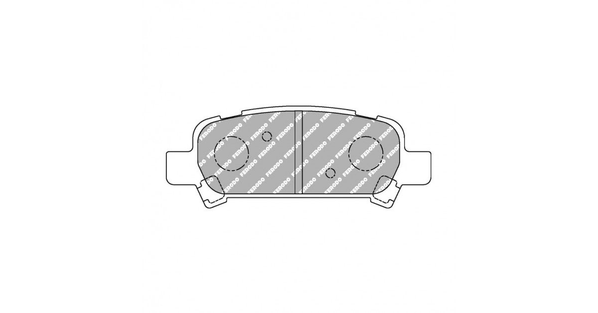 Placute Frana Spate Ferodo Racing DS Performance pentru Subaru Forester 2.0 08.97 - 09.02 Etrier Akebono