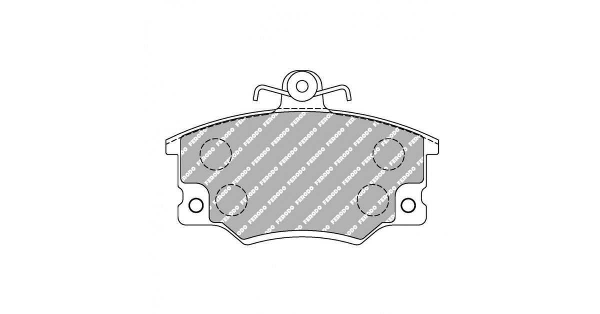Placute Frana Fata Ferodo Racing DSUNO pentru Abarth Ritmo 125 Tc 2.0 11.81 - 12.87 Etrier LUCAS / TRW
