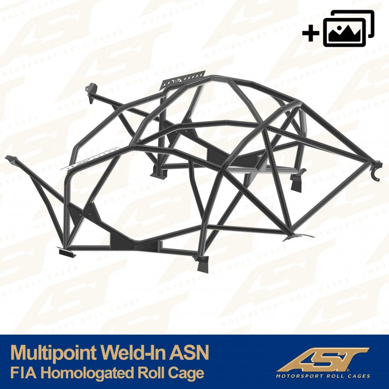 AST Roll Cage 10-puncte (Weld-In) pentru PORSCHE Boxster (986) 2 usi Roadster