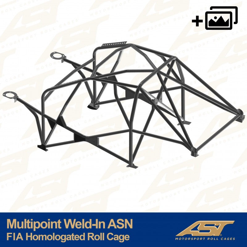 AST Roll Cage 12-puncte (Weld-In) pentru RENAULT Clio III 3 usi Hatchback