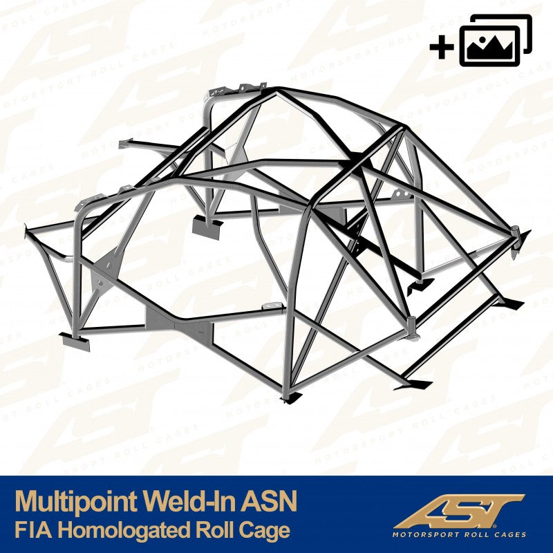 AST Roll Cage 14-puncte (Weld-In) pentru TOYOTA GR Yaris (GXPA16) 3 usi Hatchback