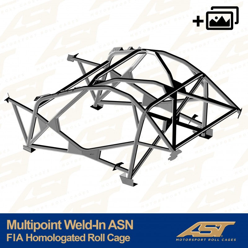 AST Roll Cage 12-puncte (Weld-In) pentru TOYOTA MR-2 (W30) 2 usi Roadster
