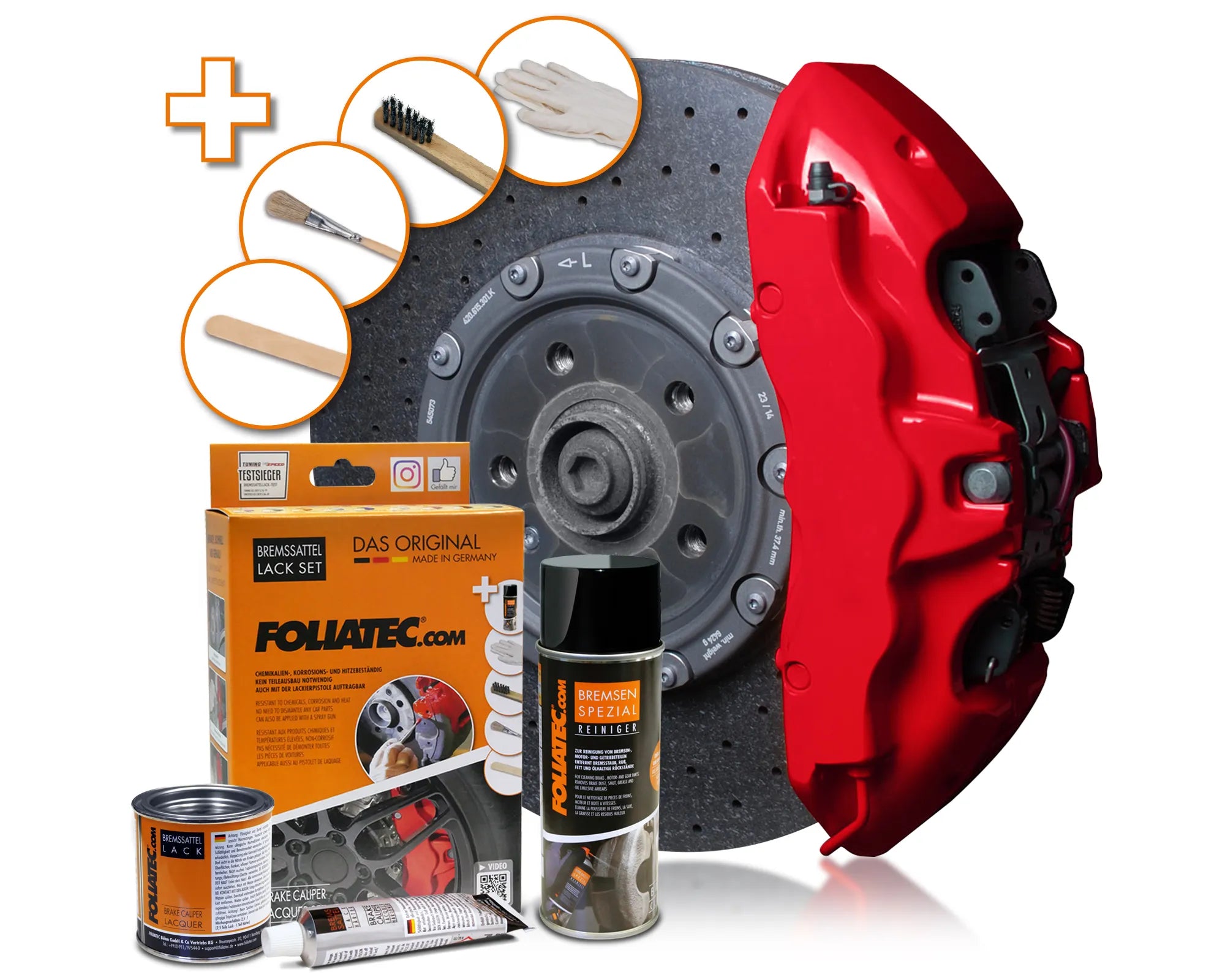 Kit vopsea etrieri Foliatec - Racing Rosso