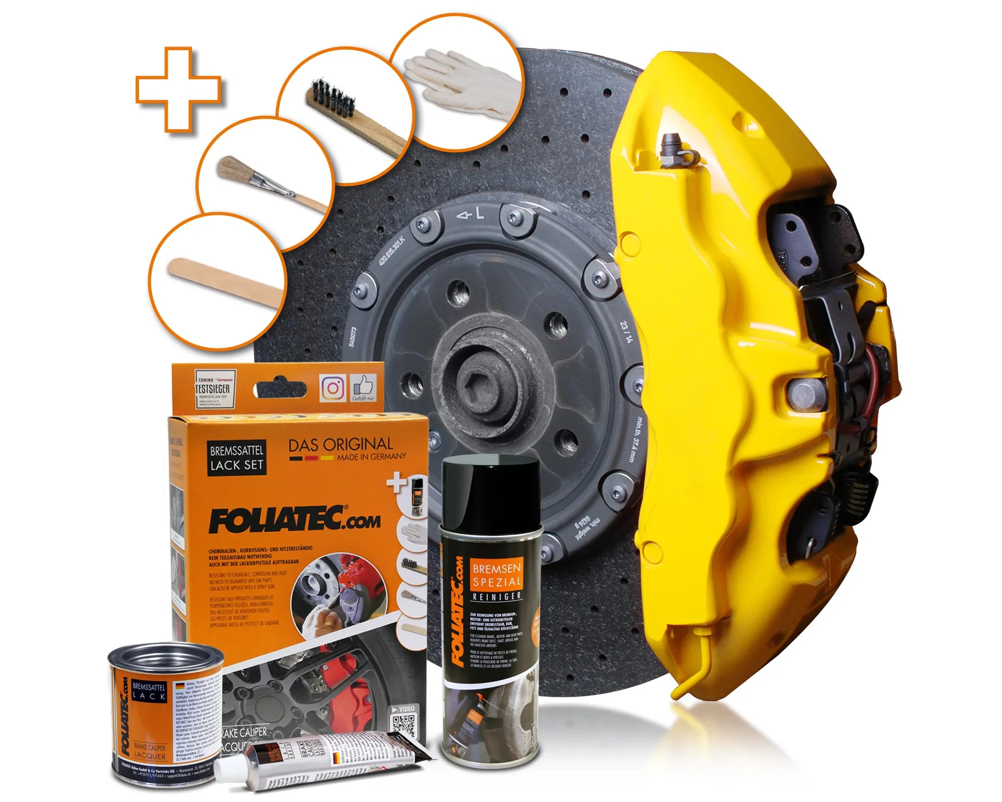 Kit vopsea etrieri Foliatec - Speed Yellow