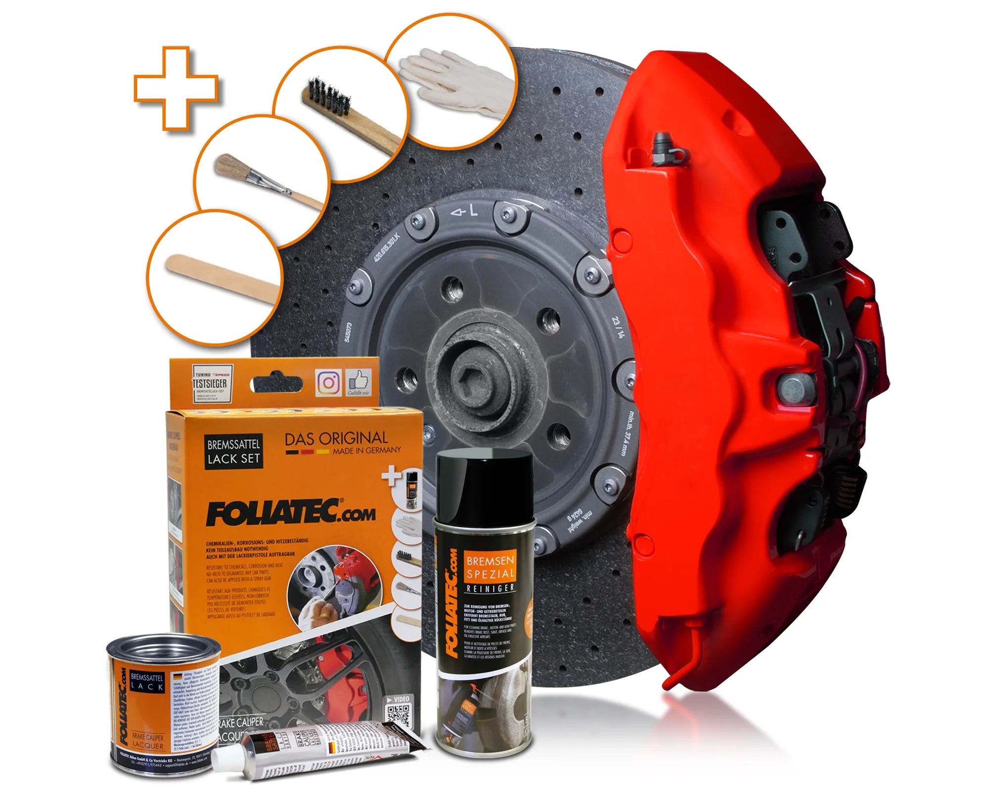 Kit vopsea etrieri Foliatec - Racing Rosso Matt