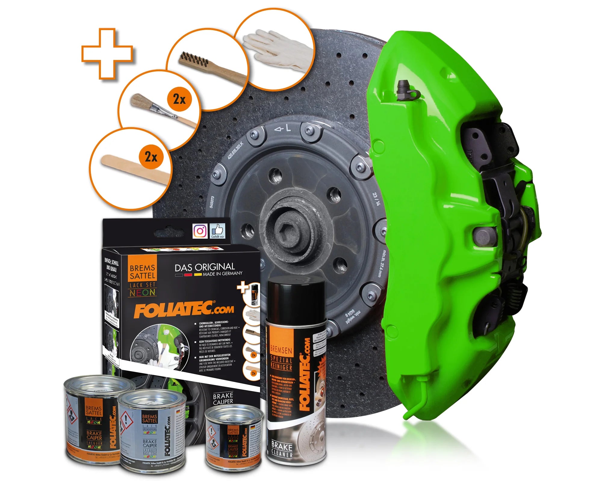 Kit vopsea etrieri Foliatec - Neon Green