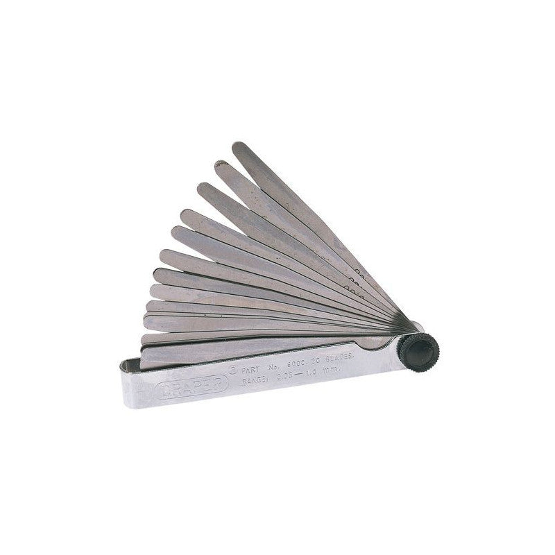 Draper 20 Blade Feeler Gauge Set 0.05-1 mm, 100 mm Long