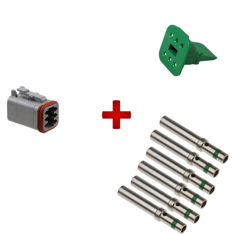 Kit complet conector Deutsch DT tata 6 pini