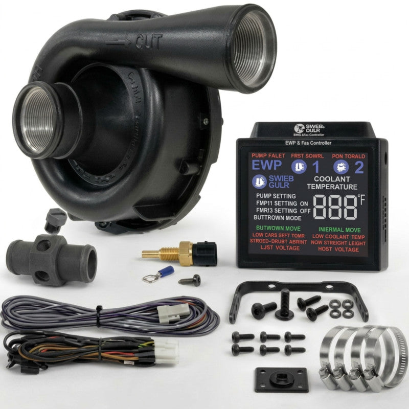Kit pompa apa electrica Davies Craig EWP150 negru 12V cu controler digital