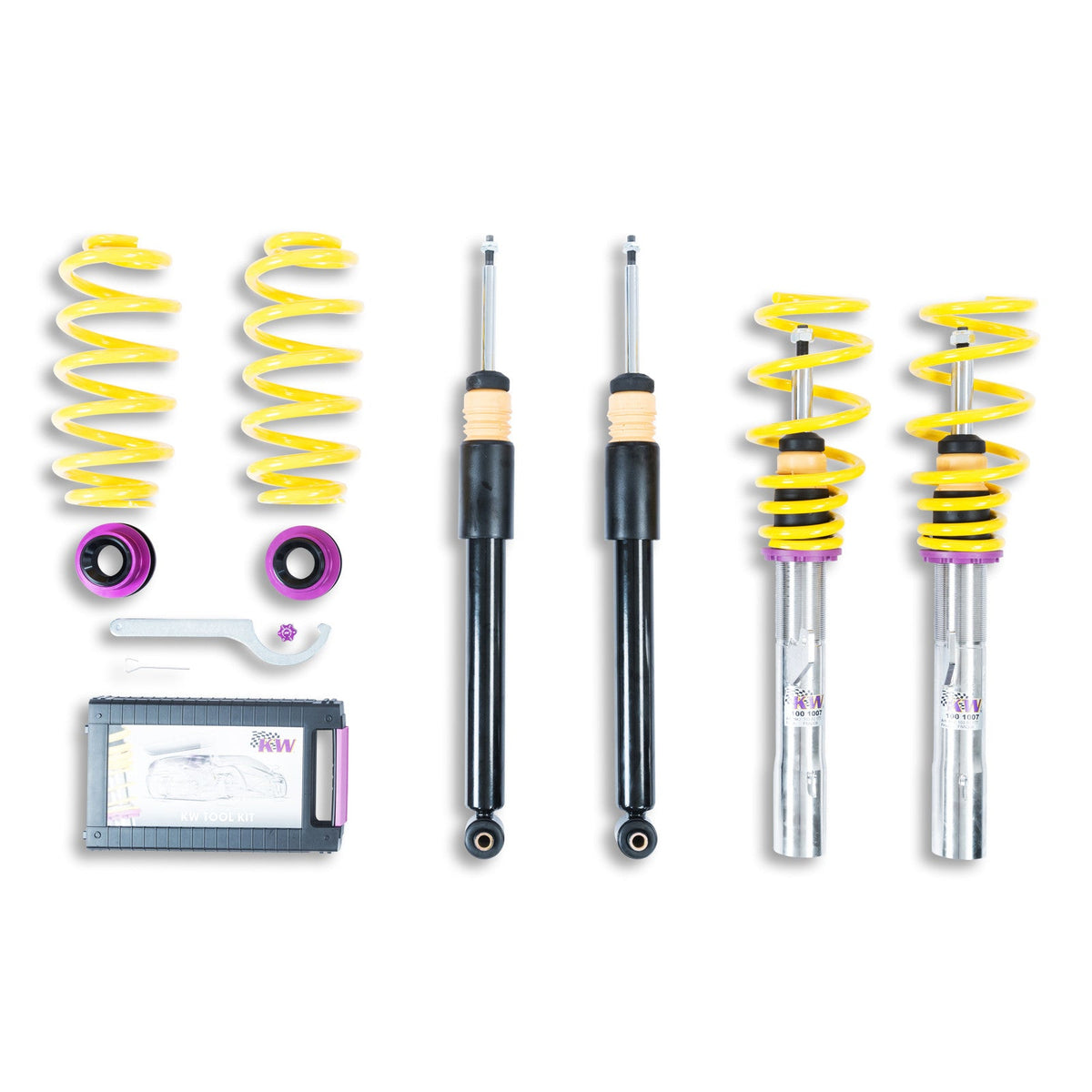 Suspensie Reglabila Coilover KW V1 - Volkswagen Tiguan II, Audi Q3, Seat ATECA si altele (102800BB)