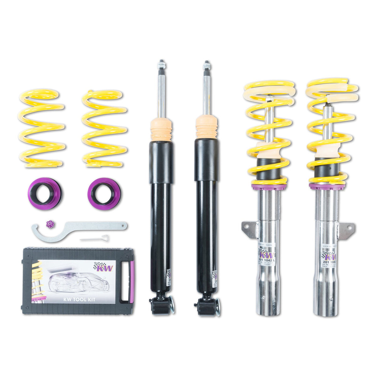 Suspensie Confort Reglabila Coilover KW V2 Comfort - BMW 2-series Gran Tourer, Mini Mini Clubman F54 si altele (180200BN)
