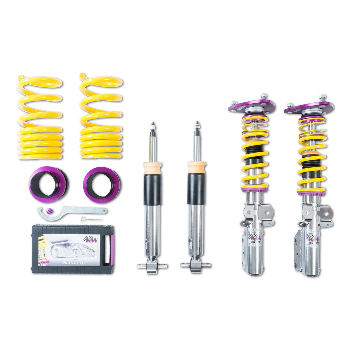 Suspensie Reglabila Coilover KW Clubsport V3 (cu rulment) Ford Mustang LAE 35230865