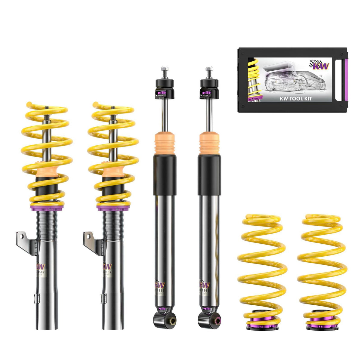 Suspensie Reglabila Coilover KW V3 Volkswagen Touran II 1T 352800AX