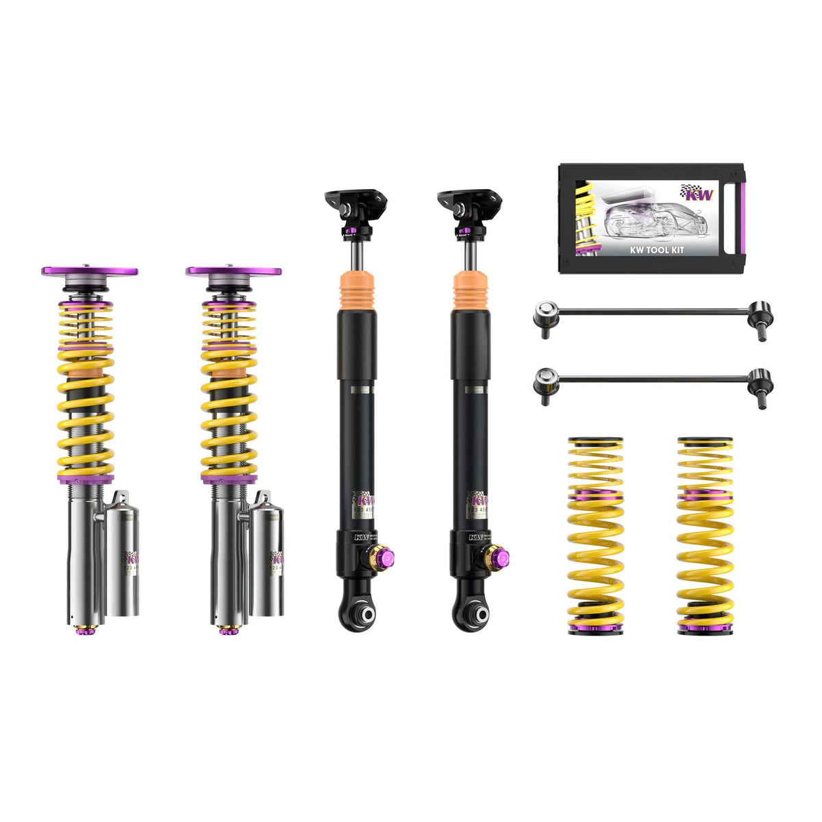 Suspensie Reglabila Coilover KW Clubsport V4 (cu rulment) - Audi TT si altele (397102DV)