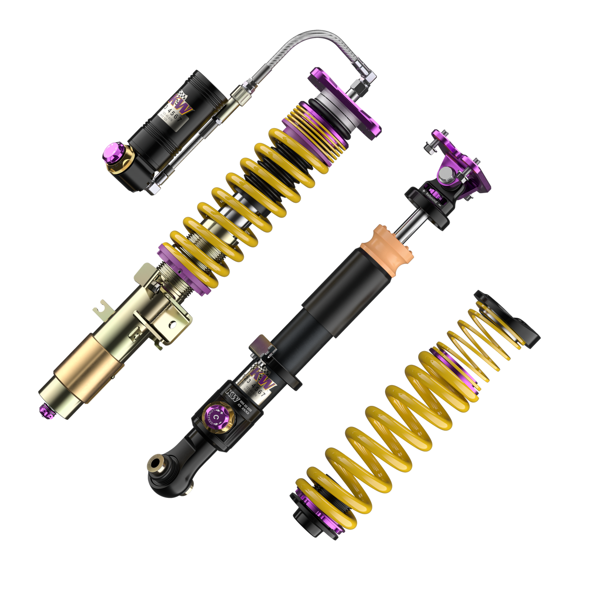 Suspensie Reglabila Coilover KW Clubsport V4 (cu rulment) BMW Z4 Z85 397202CG, componentele kitului