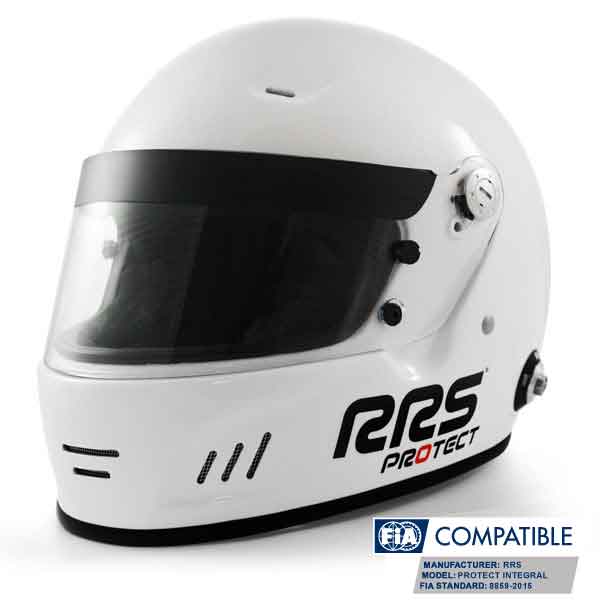 Casca FIA integrala RRS PROTECT CIRCUIT Alb