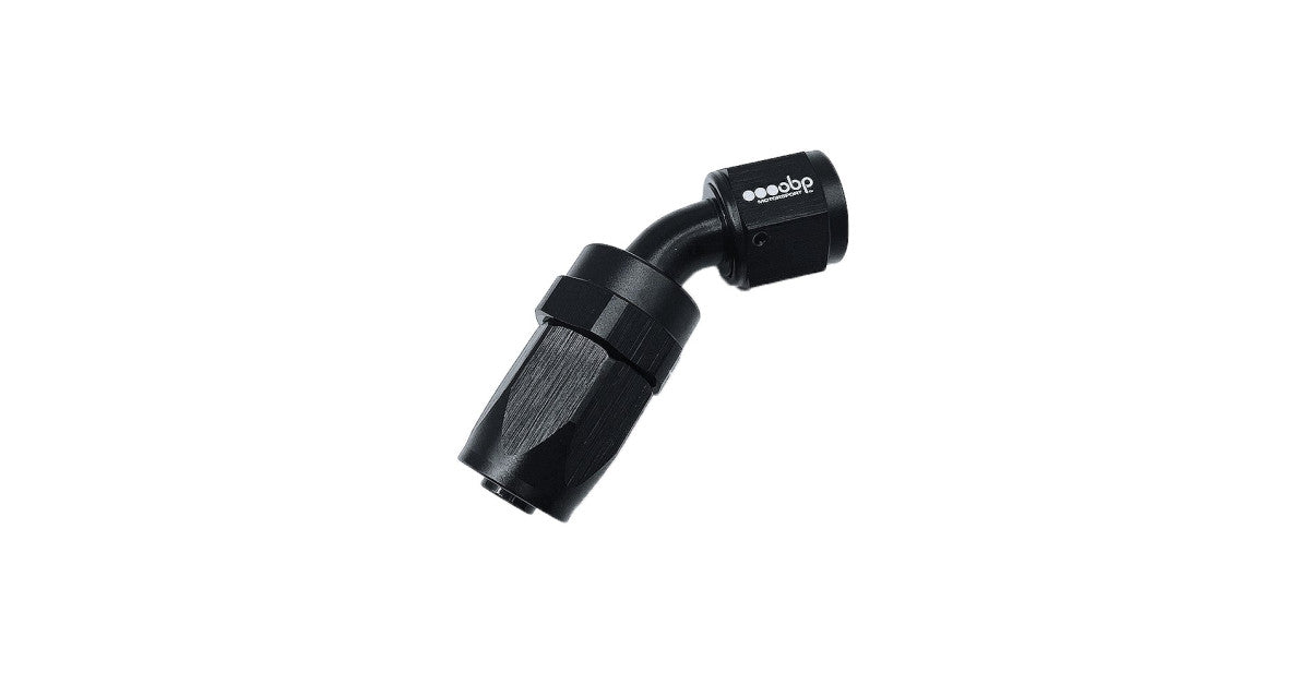 Fitting AN 45° OBP - Aluminiu Negru