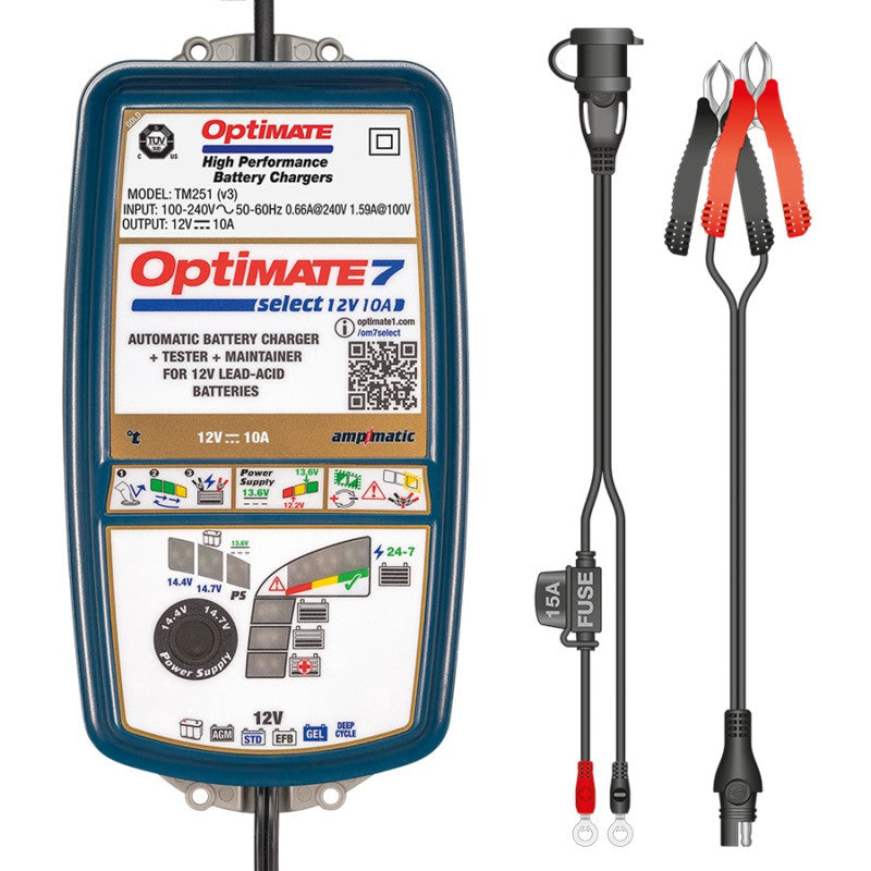 Incarcator Baterie Optimate 7 Select (12V 10A, 3-240Ah)