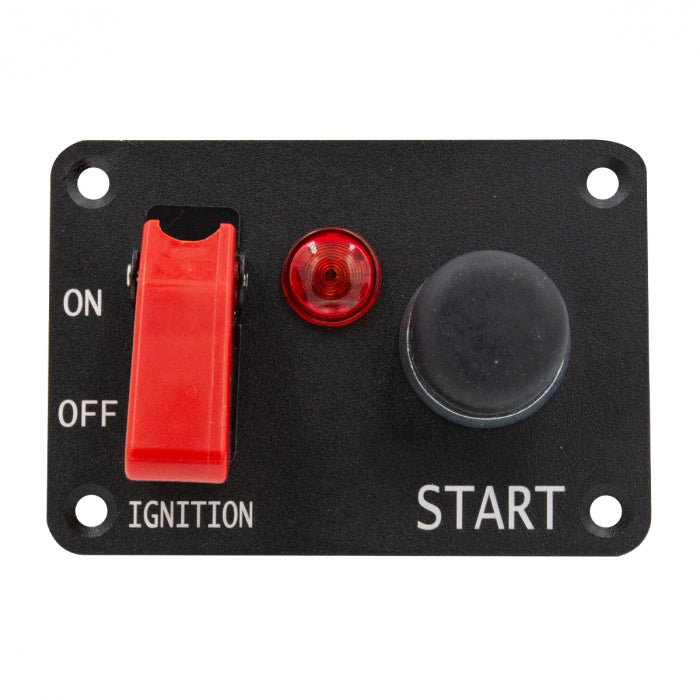 Panou Bord Aluminiu – Toggle Switch, Martor Alarma si Buton START