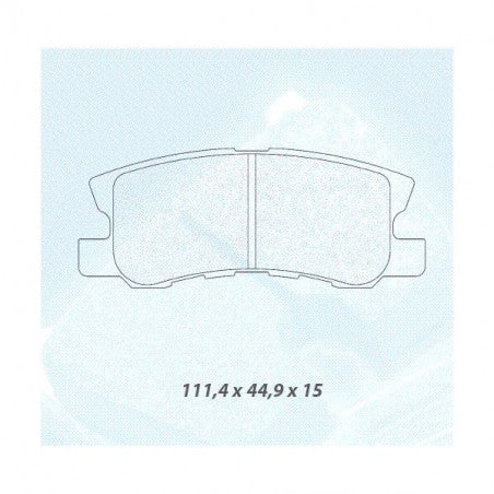 Placute Frana Spate CL Brakes RC6 - MITSUBISHI PAJERO 3