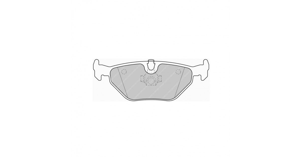 Placute Frana Spate Ferodo Racing DS Performance pentru Bmw 3 Series 316 I 04.00 - 02.05 Etrier ATE
