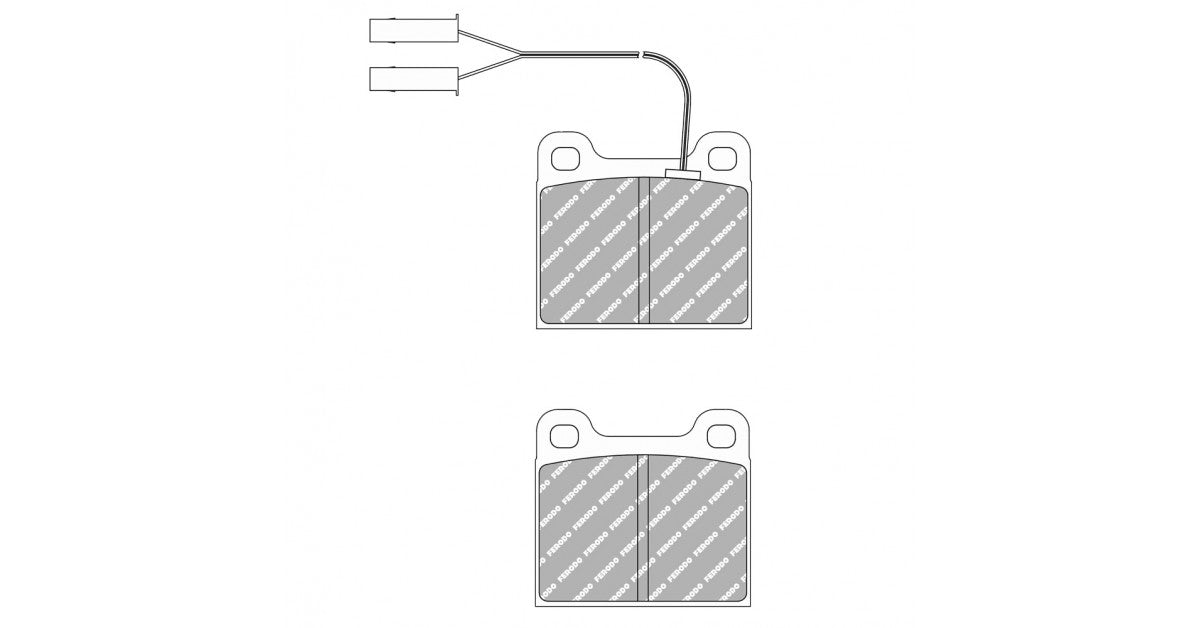 Placute Frana Spate Ferodo Racing DS Performance pentru Alfa Romeo 6 02. Mai 01.79 - 01.87 Etrier ATE