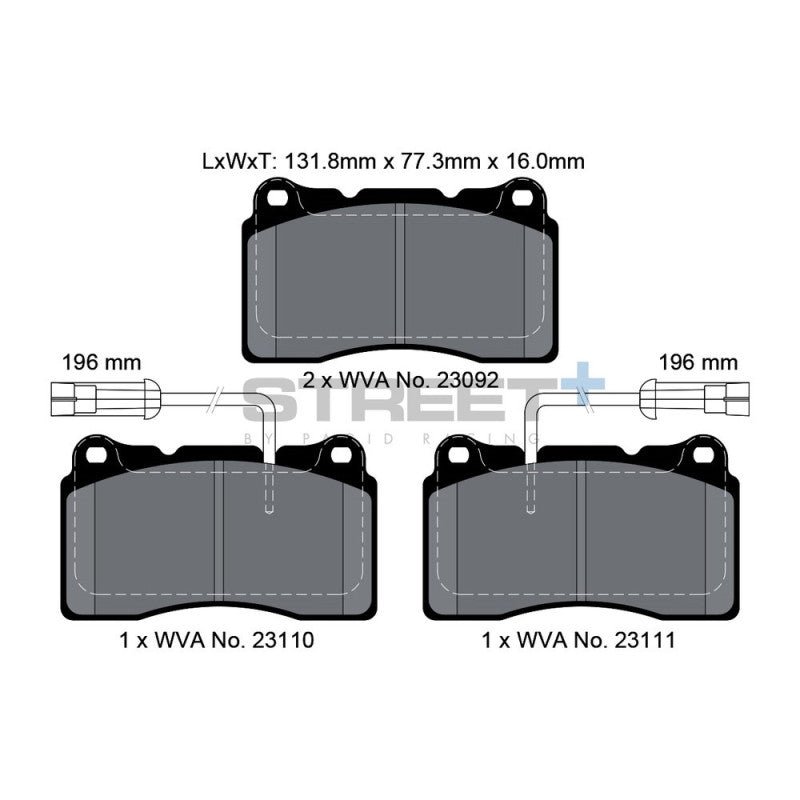 Placute Frana Pagid Street+ - Alfa Romeo 156