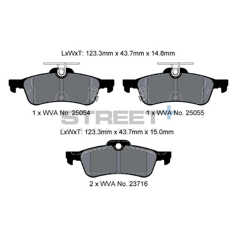 Placute Frana Pagid Street+ ph2 - Honda Civic 9