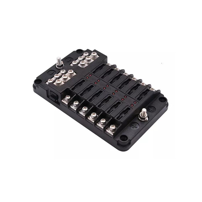 Cutie sigurante 12 locuri cu semnalizare LED, 100A