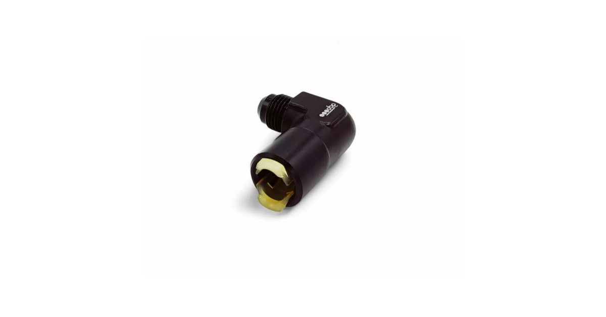 Adaptor rampă combustibil OE cu conector rapid 90° Male JIC / AN