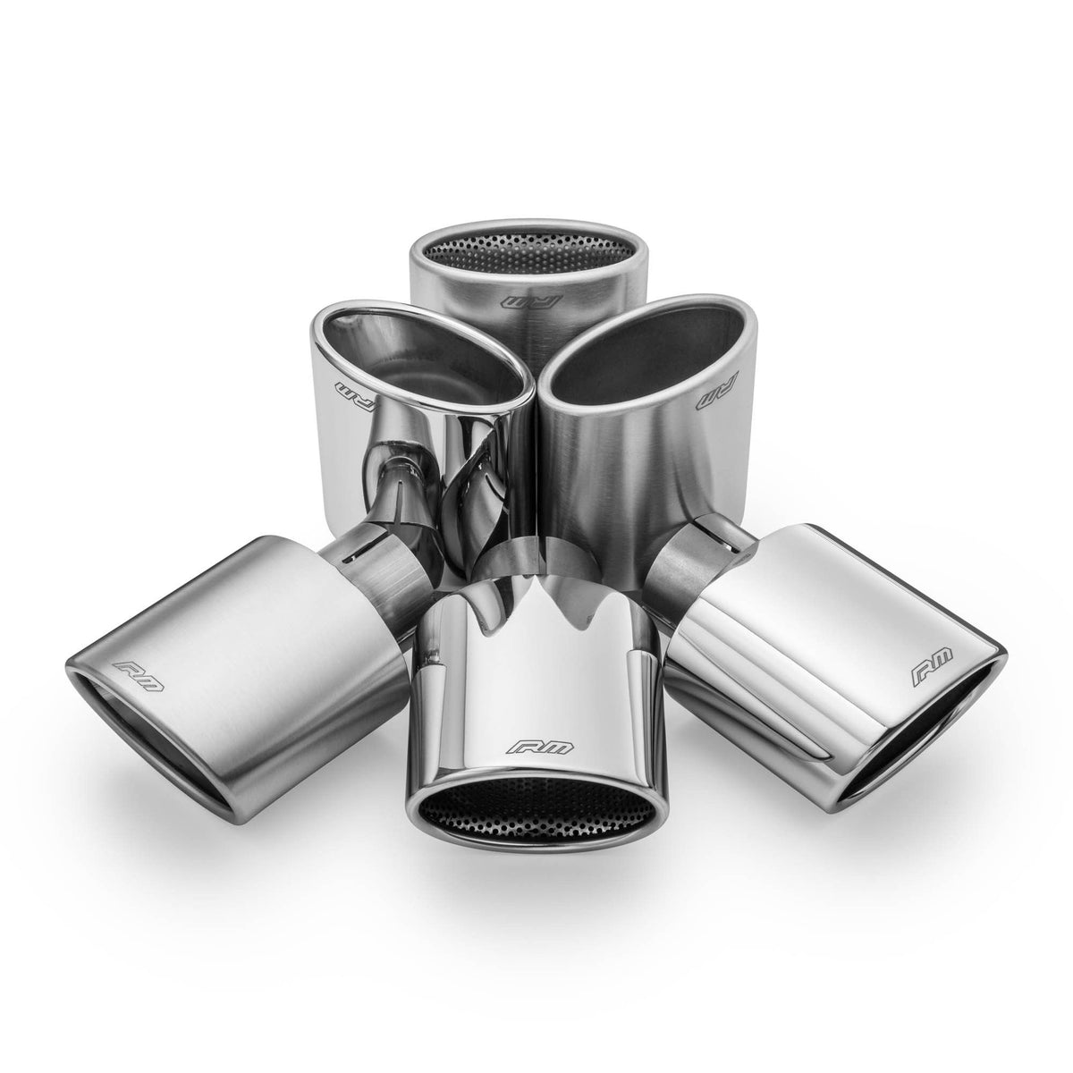 RM-Motors tips evacuare oval tesit din inox polisat (cod KOZP/DK)