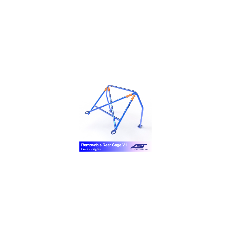 AST Half Cage V1 4-puncte (Bolt-In) pentru AUDI A3 / S3 (8V) 4 usi Sedan Quattro