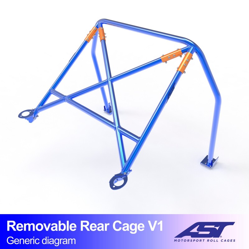 AST Half Cage V1 4-puncte (Bolt-In) pentru VOLVO 245 5 usi Wagon