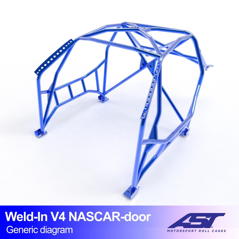 AST Roll Cage V4 8-puncte (Weld-In) pentru BMW (E46) 3-Series E46 3 usi Compact RWD