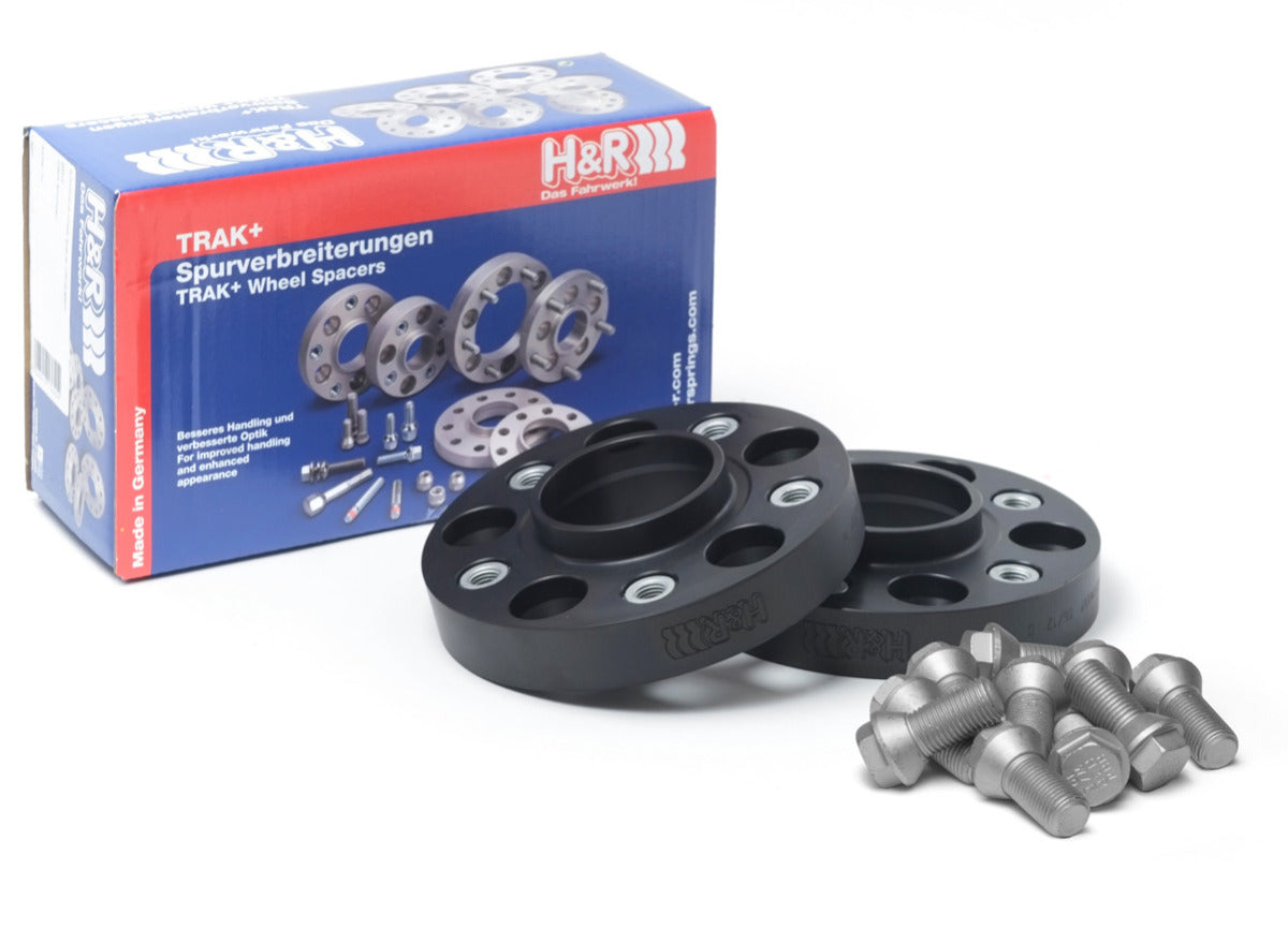 Set 2 distantiere roata H&R 25mm - 5x112 CB 66.5 (negru)