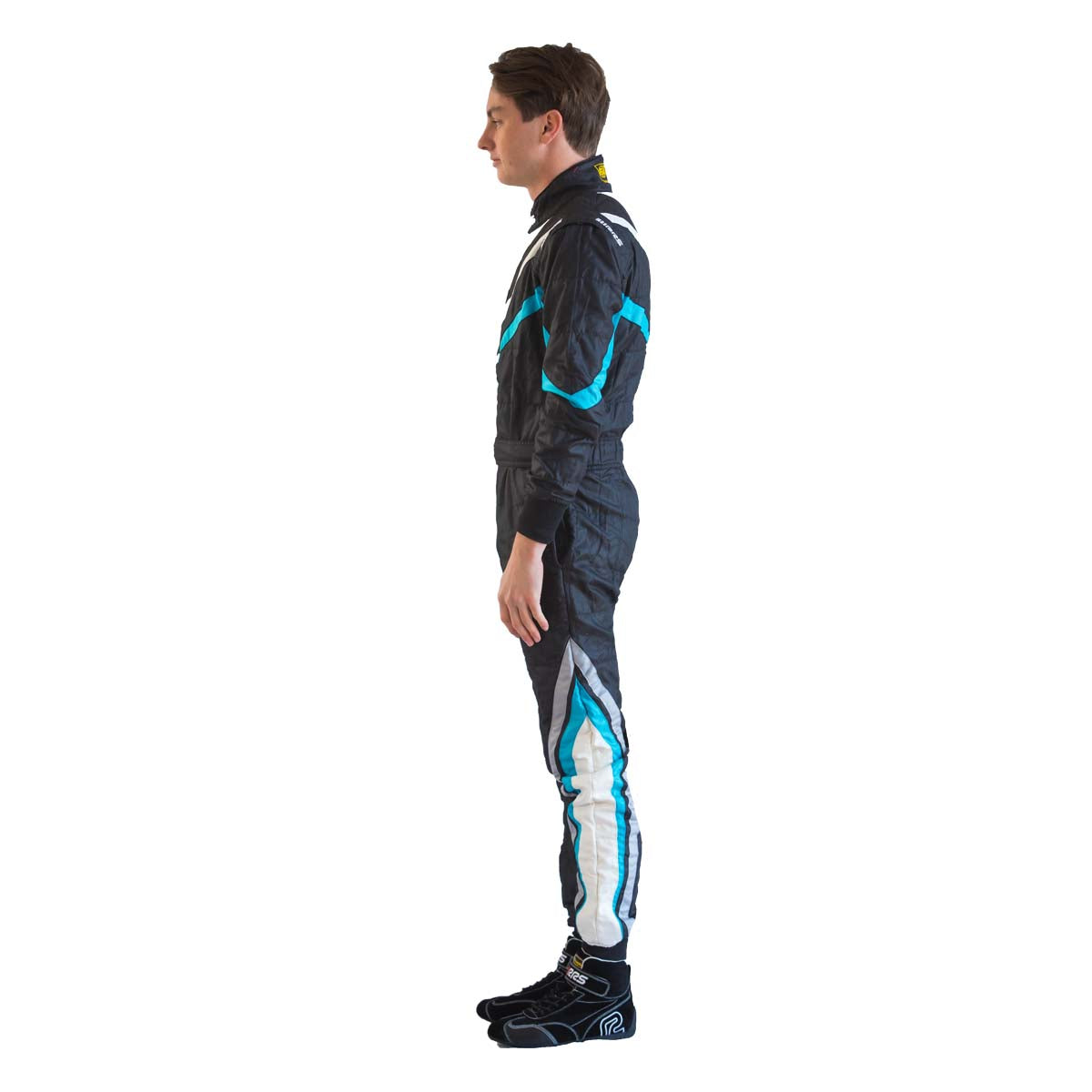 Combinezon FIA RRS RACE SUIT EVO DYNAMIC BLACK / LIGHT BLUE